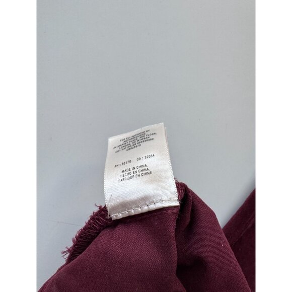 PILCRO Dark Purple Cotton Corduroy Belted Boot Leg Overalls Jumpsuit, Size 2 - Picture 13 of 14